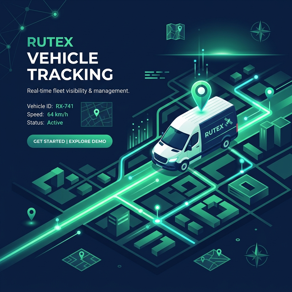 RUTEX GPS Tracking Illustration